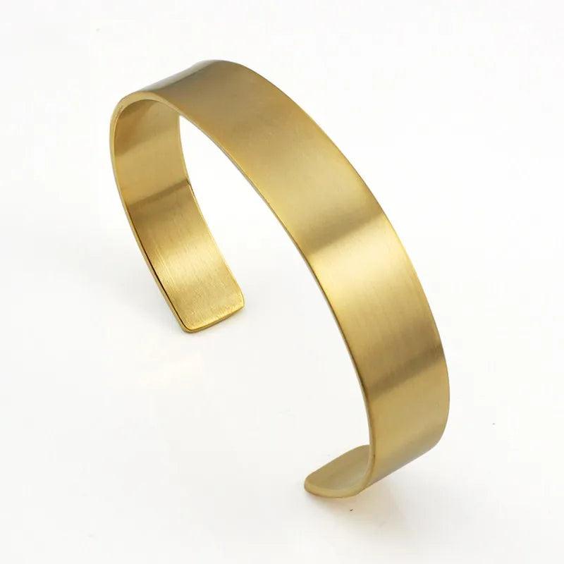 Silver Stainless Steel Men Cuff Bracelet
