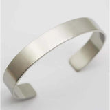 Silver Stainless Steel Men Cuff Bracelet