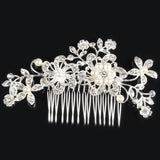 Bridal Wedding Accessories Hair Comb Jewelry Romantic Hair Pin Tiara Silver