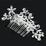 Bridal Wedding Accessories Hair Comb Jewelry Romantic Hair Pin Tiara Silver