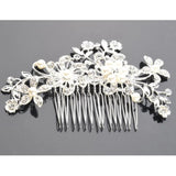 Bridal Wedding Accessories Hair Comb Jewelry Romantic Hair Pin Tiara Silver