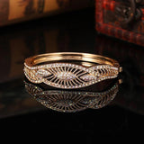 Arab Dubai Party Wedding Bracelet Moroccan Flower Rhinestone Jewelry
