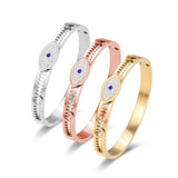 Enamel Bangle Stainless Steel Woman Bracelet Jewelry Gift