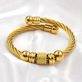 Waterproof Stainless Steel Wire Cable Men Charm Bracelets Women Jewelry