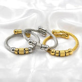 Waterproof Stainless Steel Wire Cable Men Charm Bracelets Women Jewelry