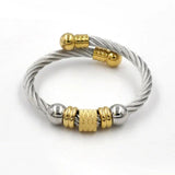 Waterproof Stainless Steel Wire Cable Men Charm Bracelets Women Jewelry