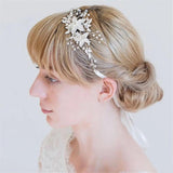 Western Bride Wedding Leaf Comb Hair Accessories