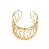 Bohemian Women Bangle Jewelry Geometric Mesh Metal Gothic Accessory