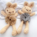 Plush Bear Frog Hair Rope Elastic Hair Band Crown
