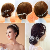 6Pcs Bridal Pearl Flower Headpiece Hair Pin Hairpin