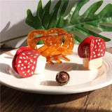 Mini Croissant Retro Brown Hair Claw