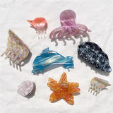 Geometric Shark Claws Hair Clip for Women Girls