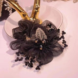 Silk Yarn Headdress Flower Cloth Hair Accessories for Women