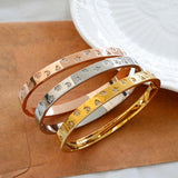 Cz Crystal Bracelets Stainless Steel Star Moon Heart Charms Bracelet for Women