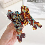 Teddy Puppy Shark Hair Claws Red Bow Acetate Hair Clip