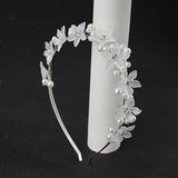 Hot Pearl Flowers Headband Bridal Hair Jewellery