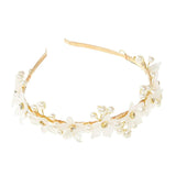 Hot Pearl Flowers Headband Bridal Hair Jewellery
