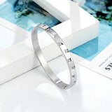 Zircon Star Shape Bangle Stainless Steel Woman Bracelet