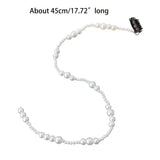 Pearl Beaded Hair Clip Hair Chain Clip Hair Rope For Braids