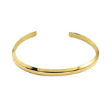Stainless Steel 4mm Opening Bangle Bracelet Classic Cuff Bangles