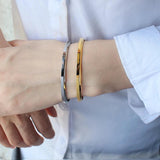 Stainless Steel 4mm Opening Bangle Bracelet Classic Cuff Bangles