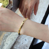 Stainless Steel 4mm Opening Bangle Bracelet Classic Cuff Bangles