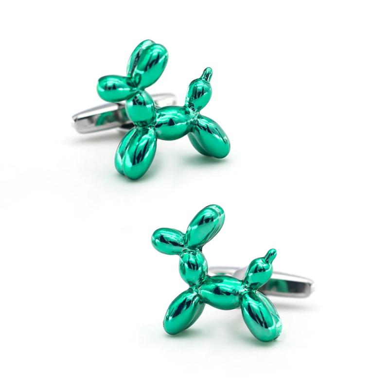 iGame Men's Balloon Dog Cuff Links - Funny Copper Gift