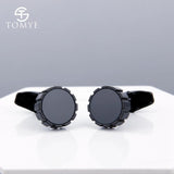 Men's Cufflinks XK19S093 High Matte Round Tuxedo Cuff Links