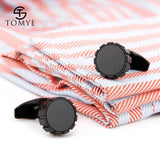 Men's Cufflinks XK19S093 High Matte Round Tuxedo Cuff Links