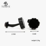Men's Cufflinks XK19S093 High Matte Round Tuxedo Cuff Links