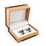 Men's Copper Fly Cuff Links Green
