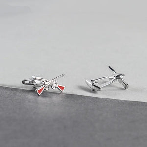 Double Gun Shotgun Cufflinks Metallic Paint Men's Shirt Suit Cuff Button