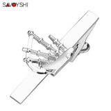 Bagpipe Music Tie Clip for Men Business Shirt Necktie Pin Clasp