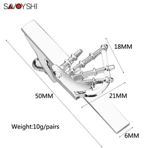 Bagpipe Music Tie Clip for Men Business Shirt Necktie Pin Clasp