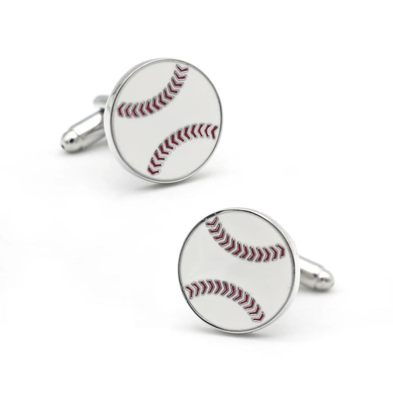 Arrival Baseball Cuff Links Sport Brass Men's Cufflinks