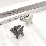 Personalised Butterfly Cufflinks for Women 2/Set Wedding Suit Cuff Links Gift