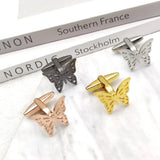 Personalised Butterfly Cufflinks for Women 2/Set Wedding Suit Cuff Links Gift