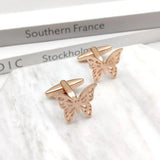 Personalised Butterfly Cufflinks for Women 2/Set Wedding Suit Cuff Links Gift