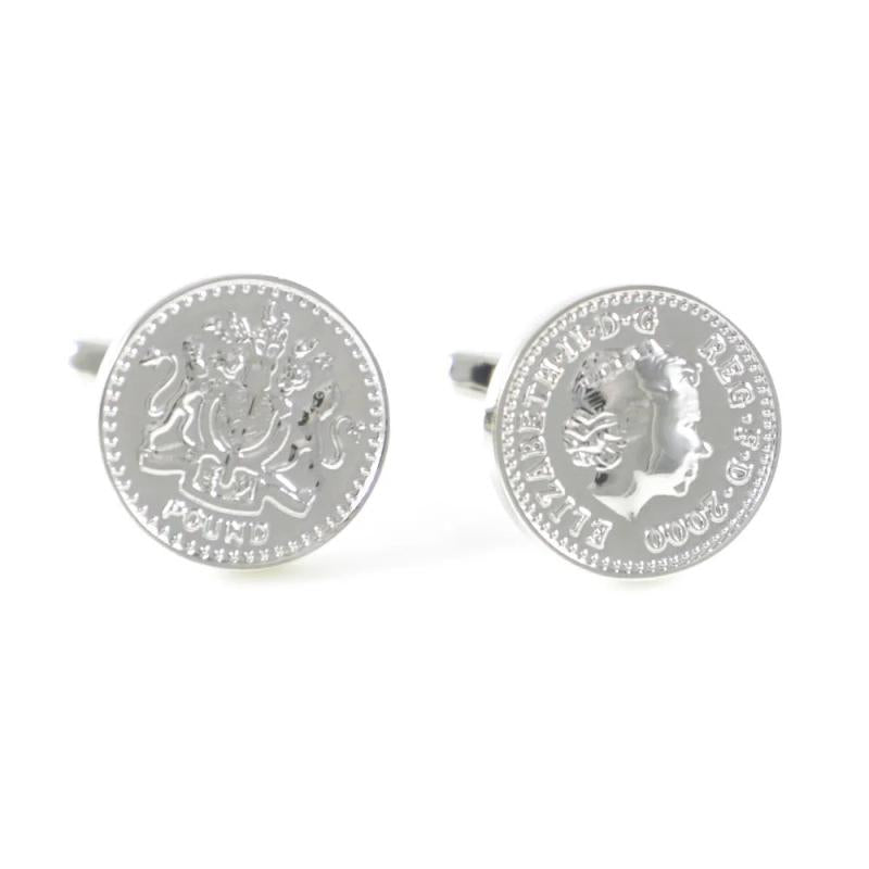 British Pound Coin Cuff Links - Father's Gift - Birthday Cuff Links