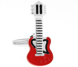 iGame Retail Shirt Cufflinks For Men Red Guitar