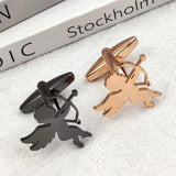 Personalized Cupid Love Cufflinks for Women Classic Angel God Arrow