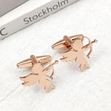 Personalized Cupid Love Cufflinks for Women Classic Angel God Arrow