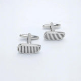HUISHI Vintage Bus Parts Cufflinks Copper Material Silvery Mens Car Cuff Links