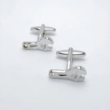 HUISHI Vintage Bus Parts Cufflinks Copper Material Silvery Mens Car Cuff Links