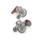 iGame Supply Bicycle Cufflinks Gunblack Leisure Bike Brass Cuff Links