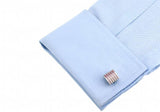 Pink Cufflinks Wholesale&retail Enamel Stripes Brass Material Gift For Men
