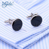 Silver Plated Painting Copper Men's Cufflink Father's Party Buttons