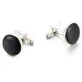 Silver Plated Painting Copper Men's Cufflink Father's Party Buttons