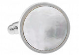 Shell Cufflinks Round Shell Natural Shell Decoration Gift For Men Cuff Links