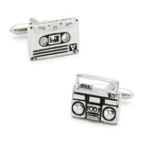 Men's Music Tape Player Cufflink Copper Material